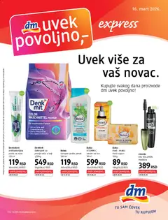 DM Drogerie katalog Expess - pregled DM Drogerie kataloga - važi od 16.03.2026