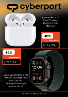 Cyberport Prospekt 	 - gültig ab dem 07.08.2025 | Seite: 2 | Produkte: Apple watch, Mikrofon, Airpods, Kopfhörer