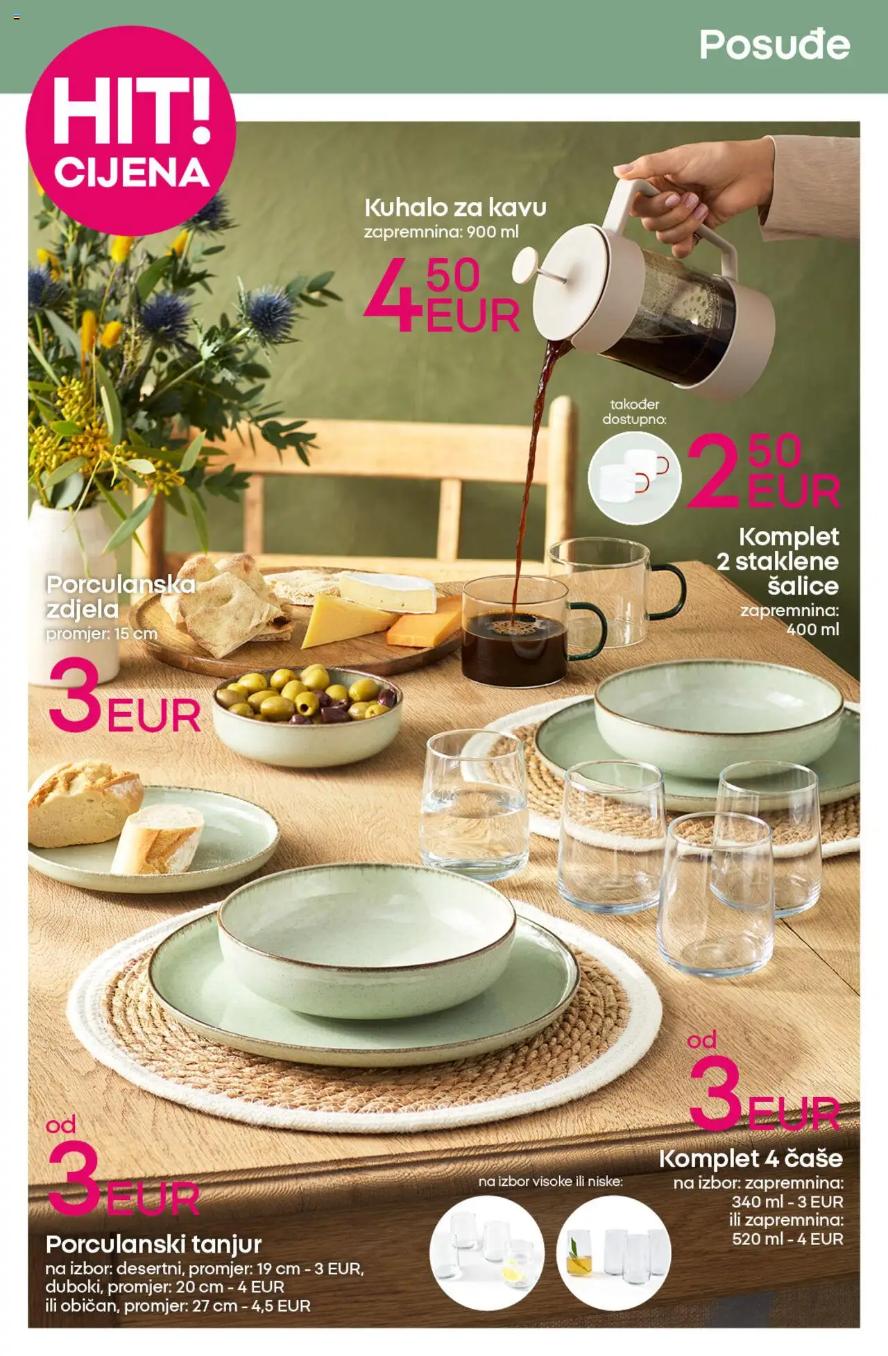 Pepco katalog | vrijedi od 04.09.2025 | Stranica: 12 | Proizvodi: Čaše, Zdjela