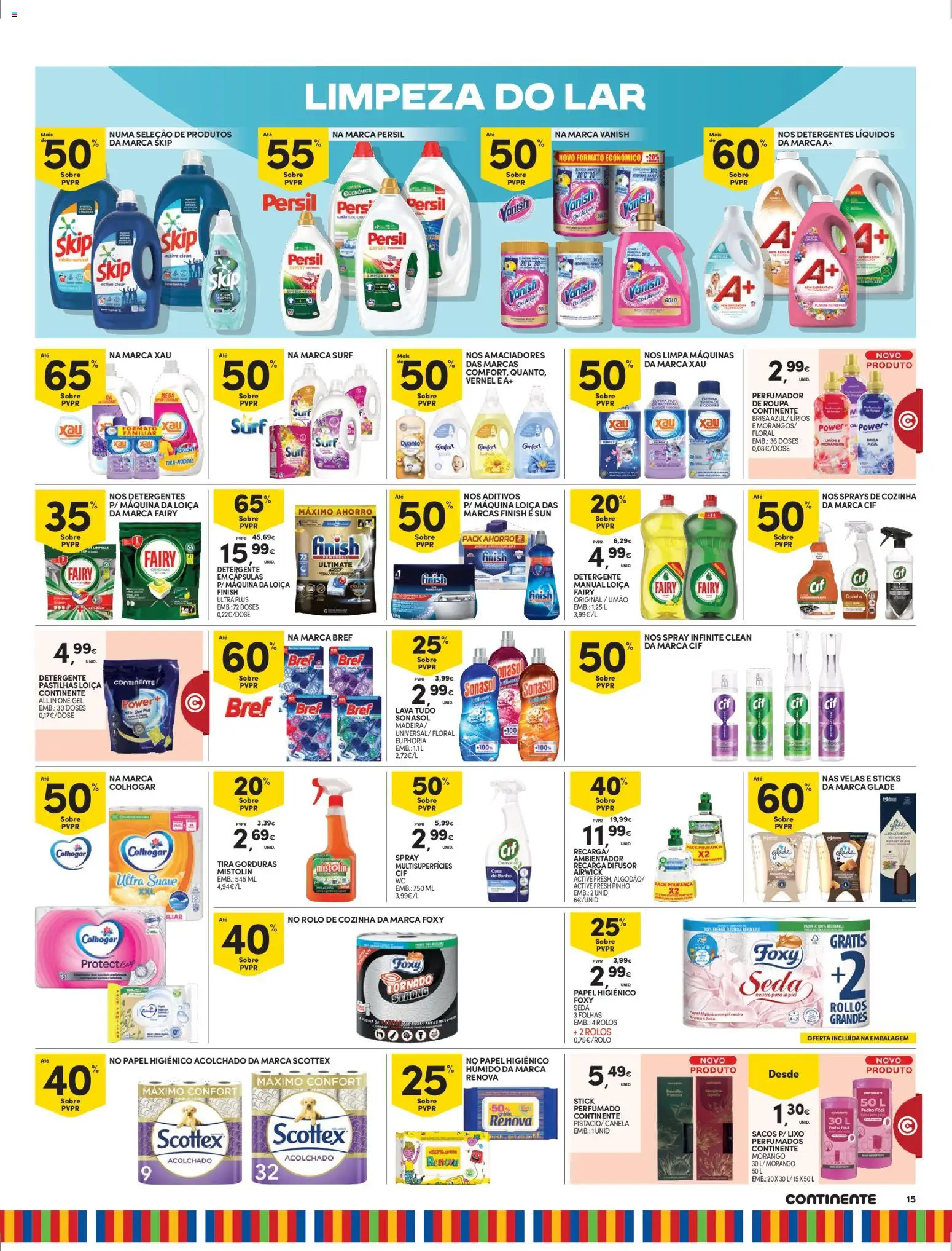 Continente - Madeira │ válido de 20.01.2026 | Página: 15 | Produtos: Papel higiénico, Perfume, Detergente, Velas