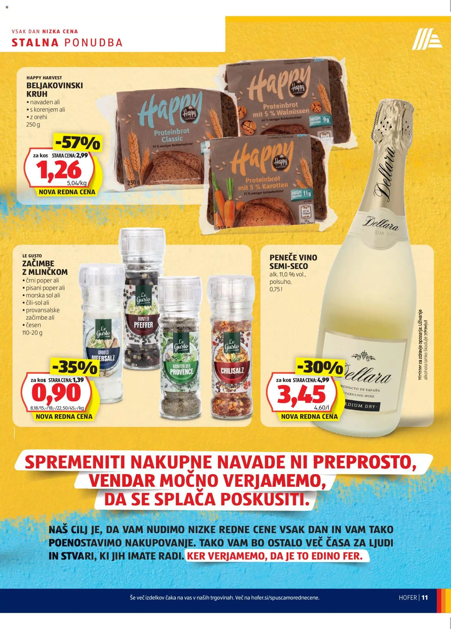 Hofer SI katalog | vrijedi od 06.11.2025 | Stranica: 11 | Proizvodi: Kruh, Vino, Sol