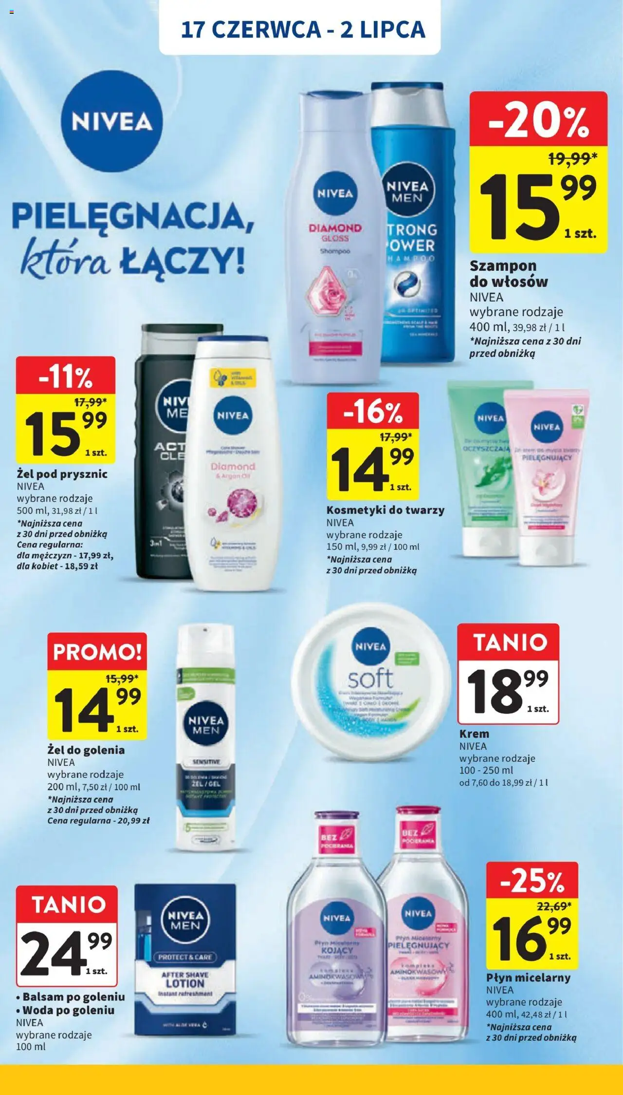 Intermarche Gazetka od 17.06.2025 | Strona: 42 | Produkty: Prysznic, Balsam po goleniu, Żel pod prysznic, Woda
