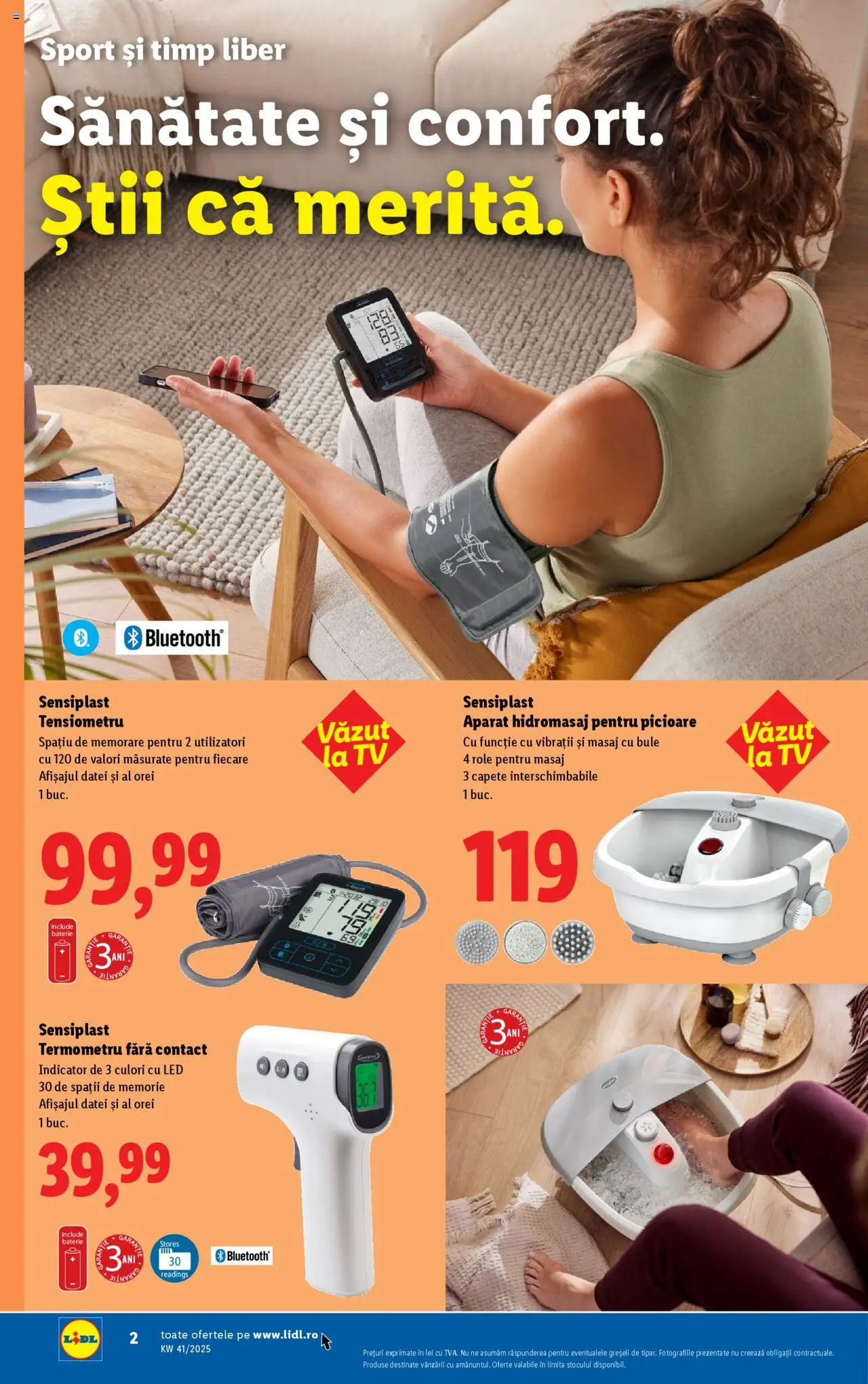 Noul catalog Lidl – valabil de la 06.10.2025 | Pagină: 2 | Produse: Tensiometru, Babak, Role, Baterie