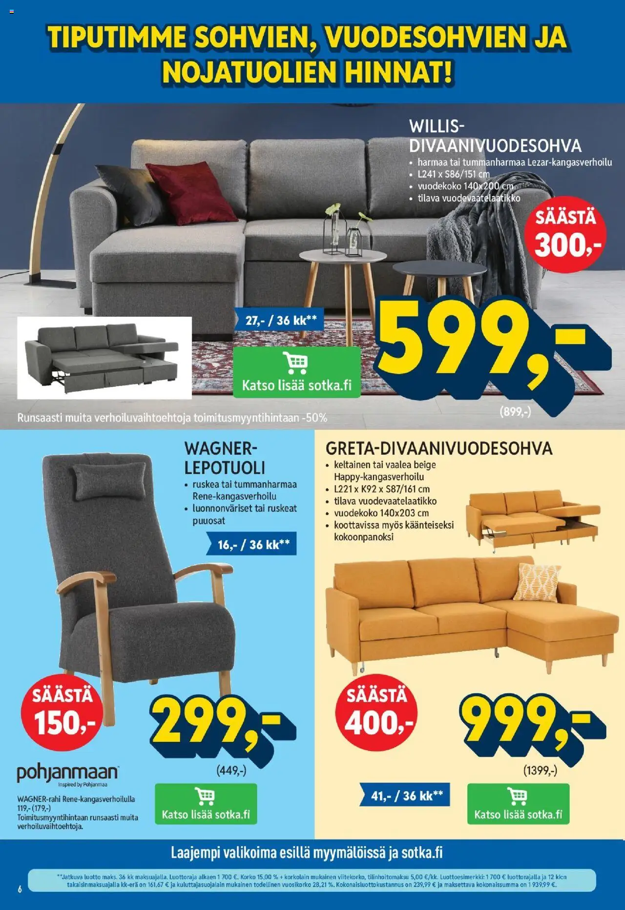 Sotka tarjoukset – voimassa 01.10.2025 alkaen | Sivu: 6 | Tuotteet: Lepotuoli