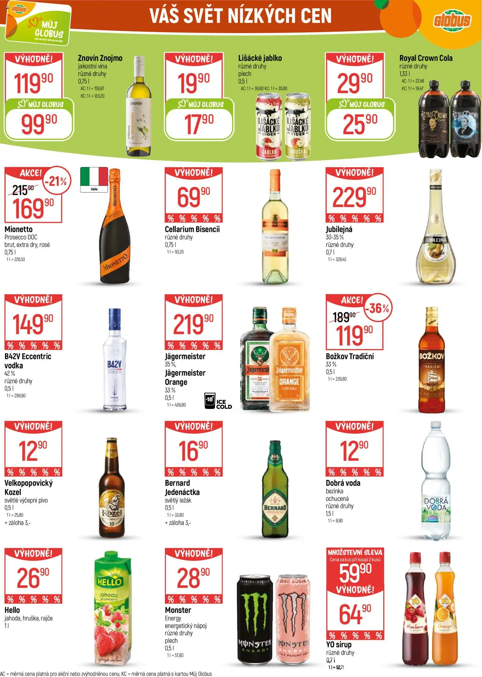 Globus leták - Chomutov od 12.11.2025 | Strana: 30 | Produkty: Voda, Yo sirup, Božkov, Cola