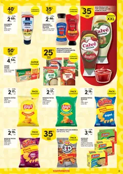 Pré-visualização Continente - Poupança Para Todos válido de 07.04.2026 | Página: 5 | Produtos: Presunto, Maionese, Ketchup, Colorau