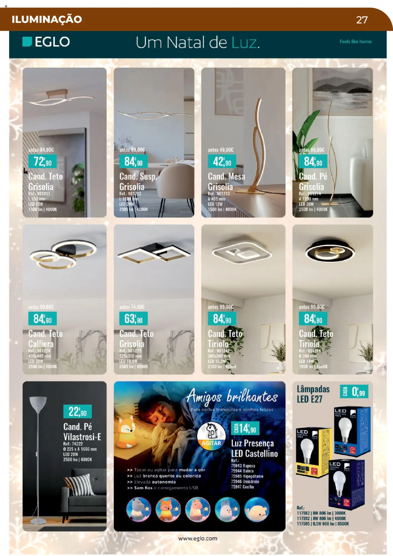 E.Leclerc Especial Aquecimento Lordelo │ válido de 20.10.2025 | Página: 27 | Produtos: USB, Lâmpadas, Mesa, Coelho
