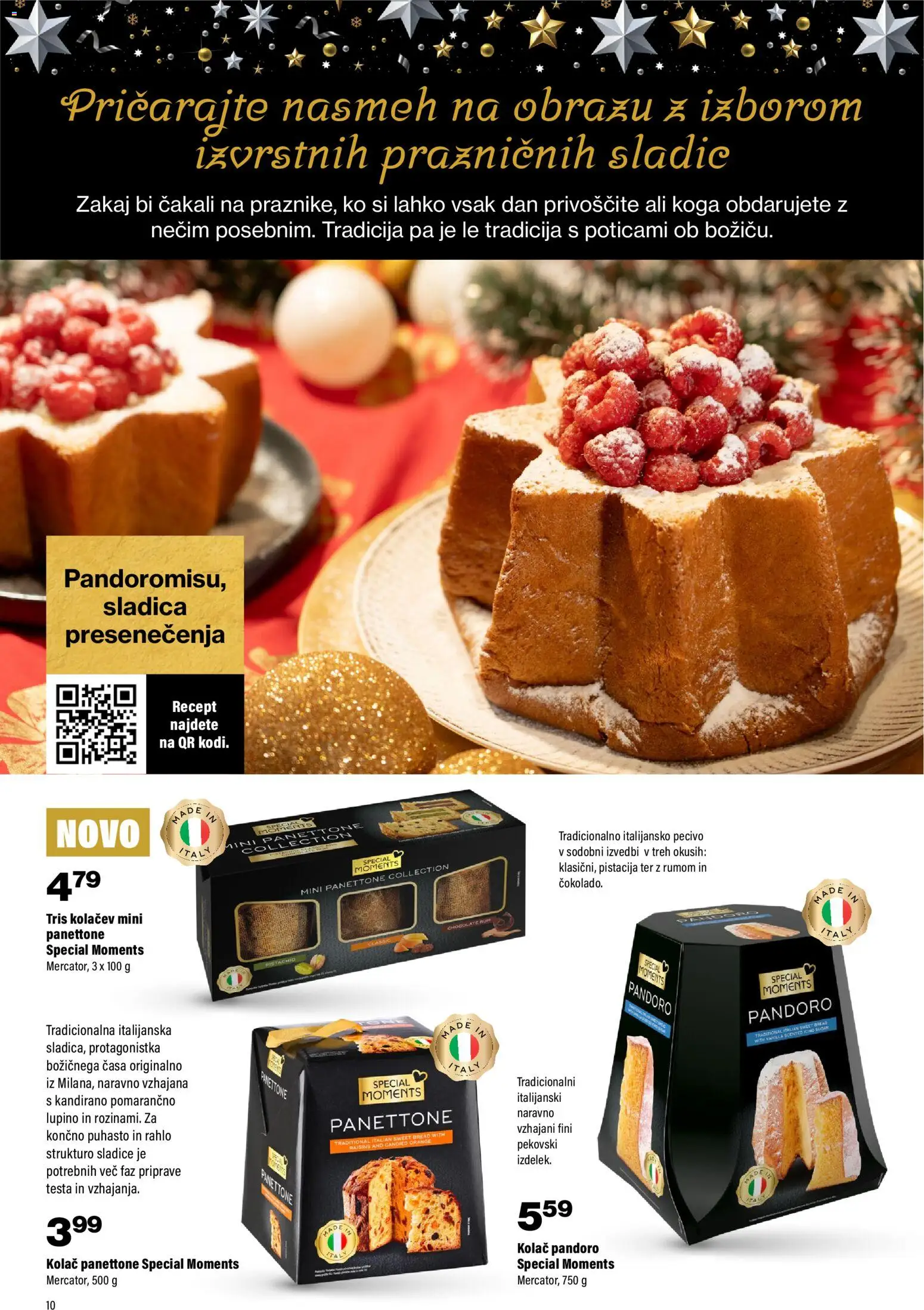 Novi Mercator katalog ponudbe – veljaven od 13.11.2025 | Stran: 10 | Izdelki: Kolač