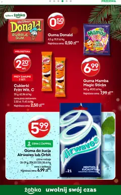Pogląd oferty "Żabka Gazetka" - ważna od 17.12.2025 | Strona: 55 | Produkty: Brzoskwinia, Maliny, Herbata, Kombucha