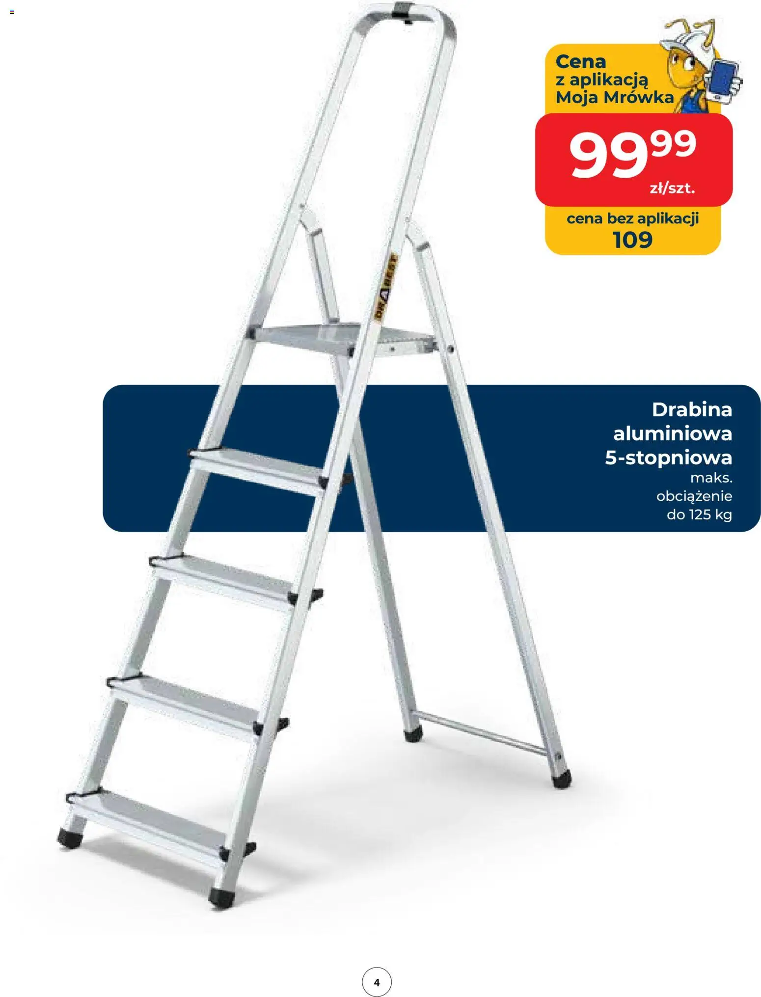 Mrówka Gazetka - Kielce od 15.01.2026 | Strona: 4 | Produkty: Drabina