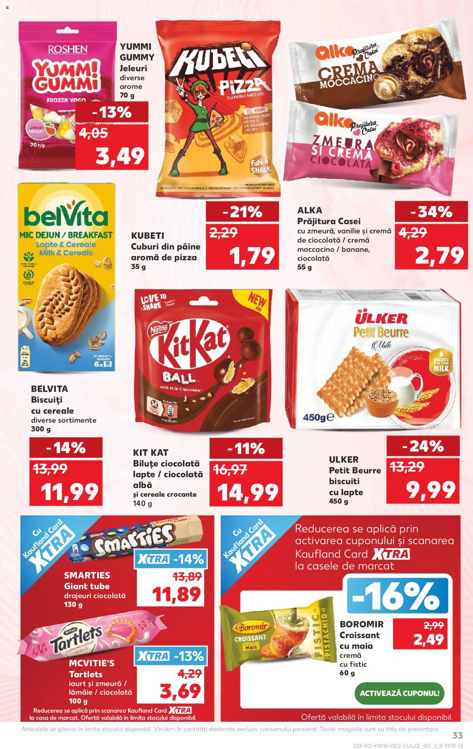 Noul catalog Kaufland – valabil de la 29.04.2026 | Pagină: 33 | Produse: Cremă, Pâine, Ciocolată, Fistic