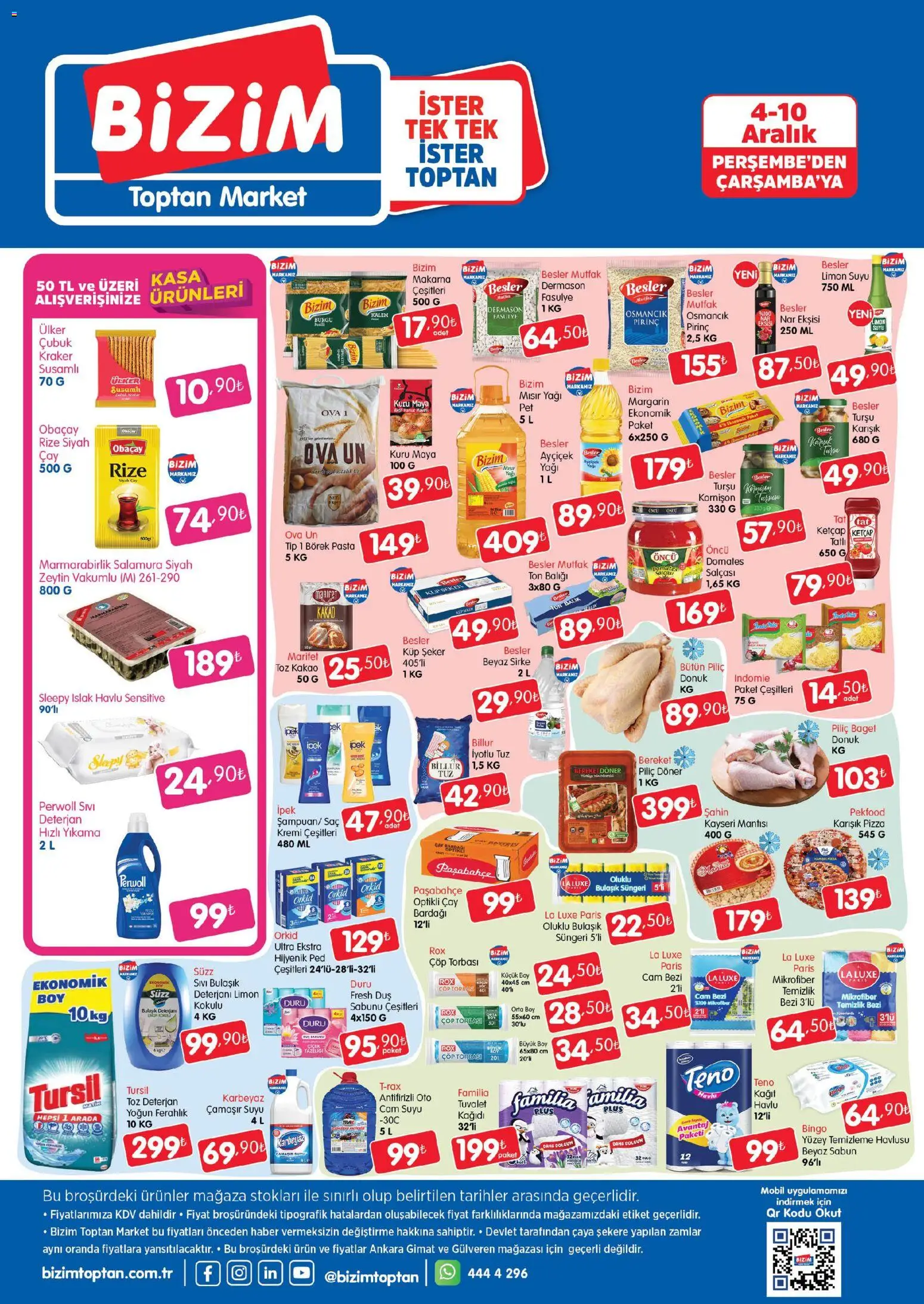 Bizim Toptan Katalog - 04.12.2025 tarihinden itibaren geçerlidir | Sayfa: 2 | Ürünler: Döner, Sabun, Makarna, Nar