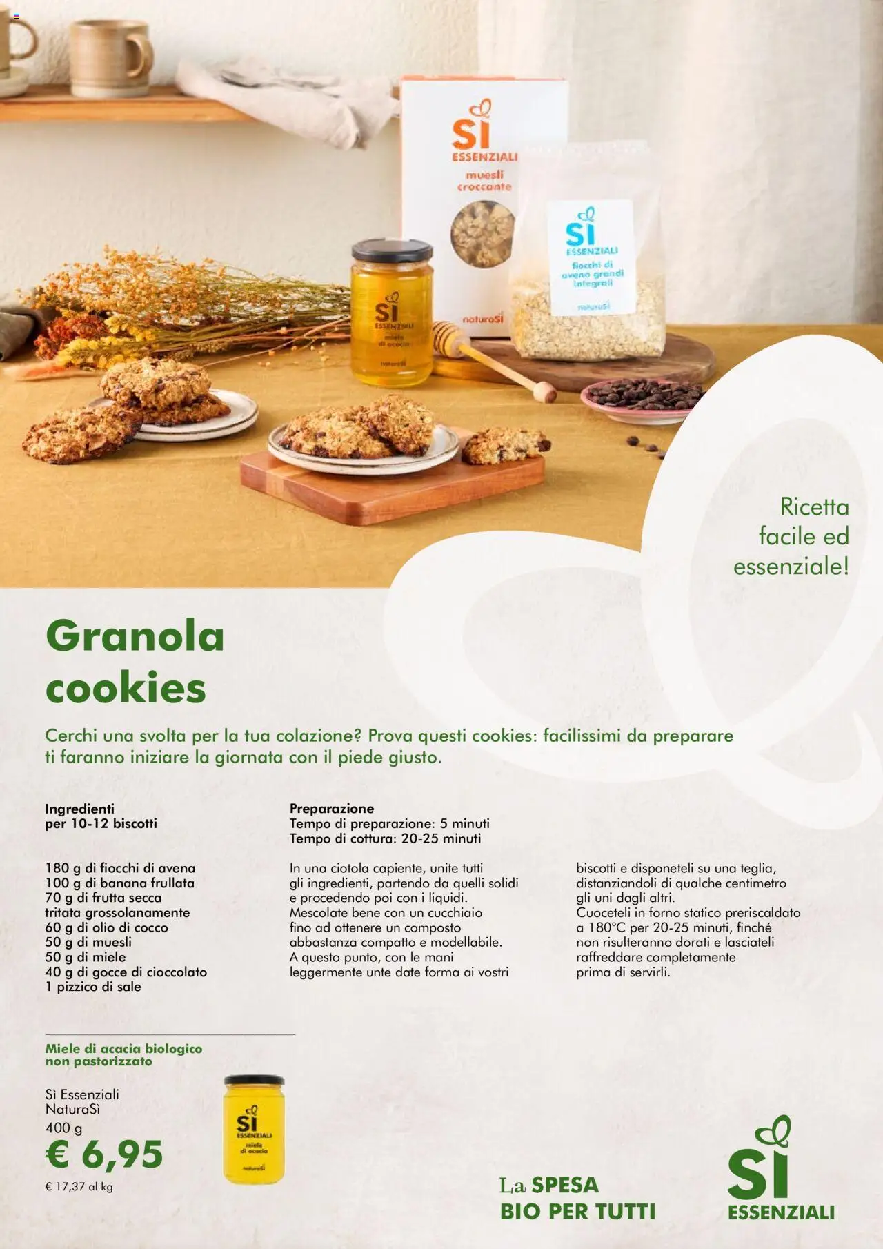 Volantino Natura Sì del 27.08.2025 | Pagina: 6 | Prodotti: Biscotti, Olio, Miele, Ciotola