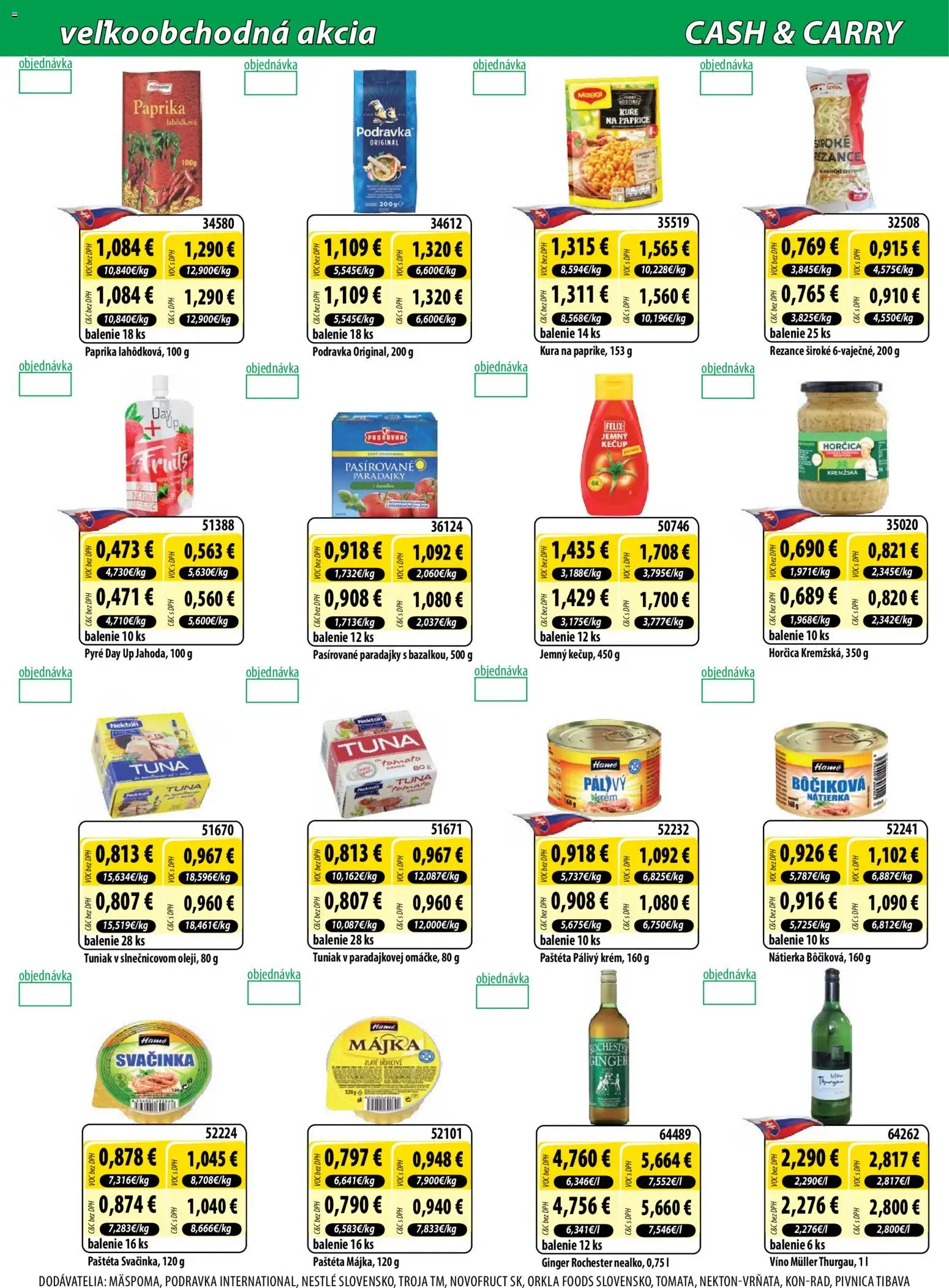 Nové Milk Agro akcie – leták je platný od 21.01.2026 | Strana: 6 | Produkty: Paprika, Felix, Rezance, Kečup