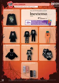 Ofertele Auchan valabile de la 13.10.2025 | Pagină: 18 | Produse: Body, Tricou, Salopetă, Șosete