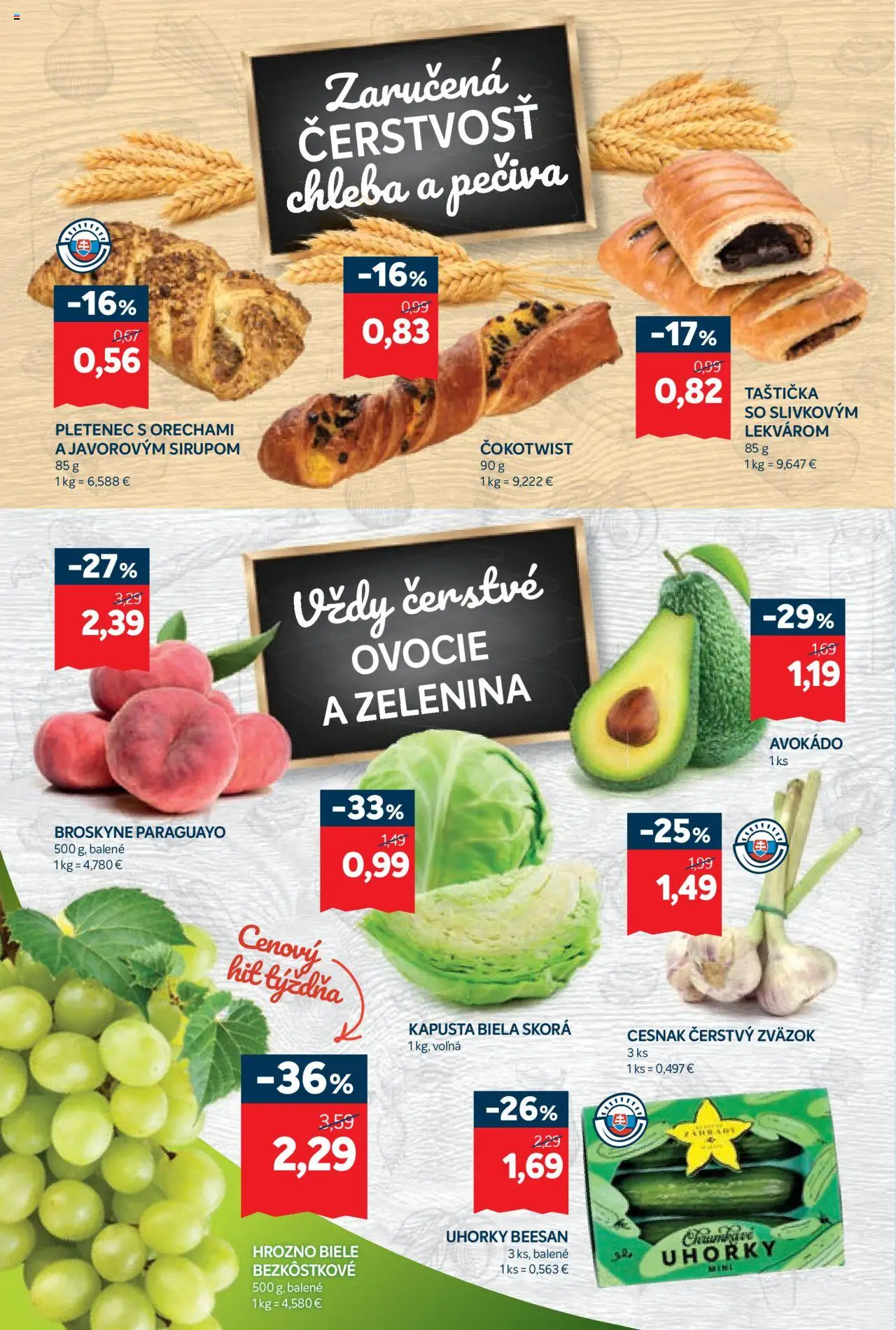 Kraj leták │ platný od 19.06.2025 | Strana: 2 | Produkty: Kapusta, Kapusta biela, Cesnak, Ovocie