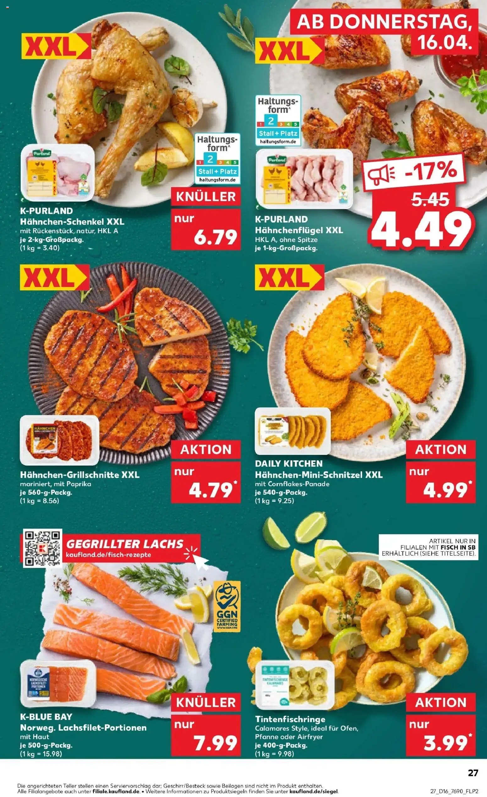 Kaufland Prospekt Stuttgart	 – gültig ab 13.04.2026 | Seite: 39 | Produkte: Grill, Hahnchenschenkel, Fisch, Paprika