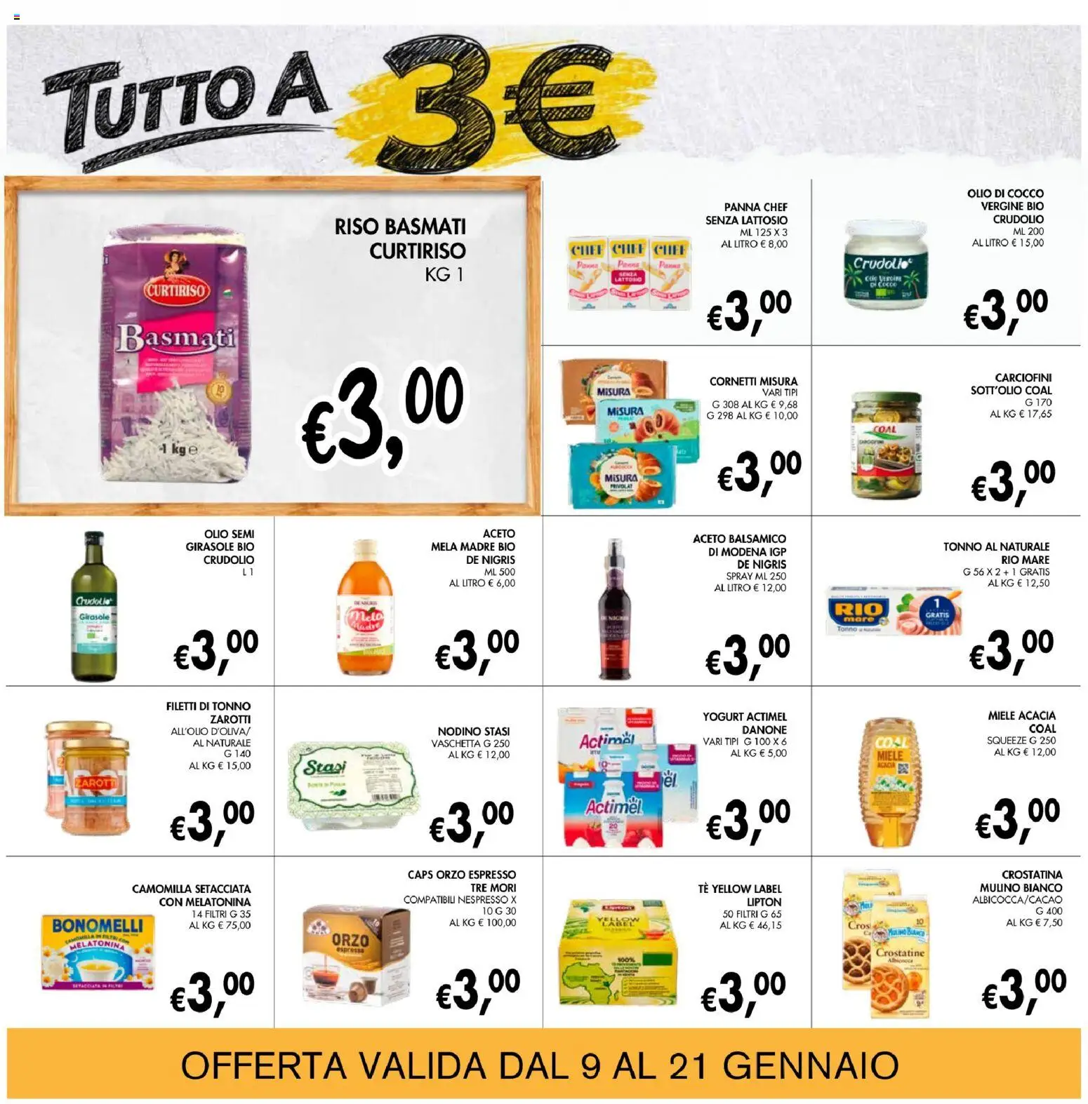 Volantino Coal del 09.01.2026 | Pagina: 17 | Prodotti: Riso Basmati, Yogurt, Tè, Aceto