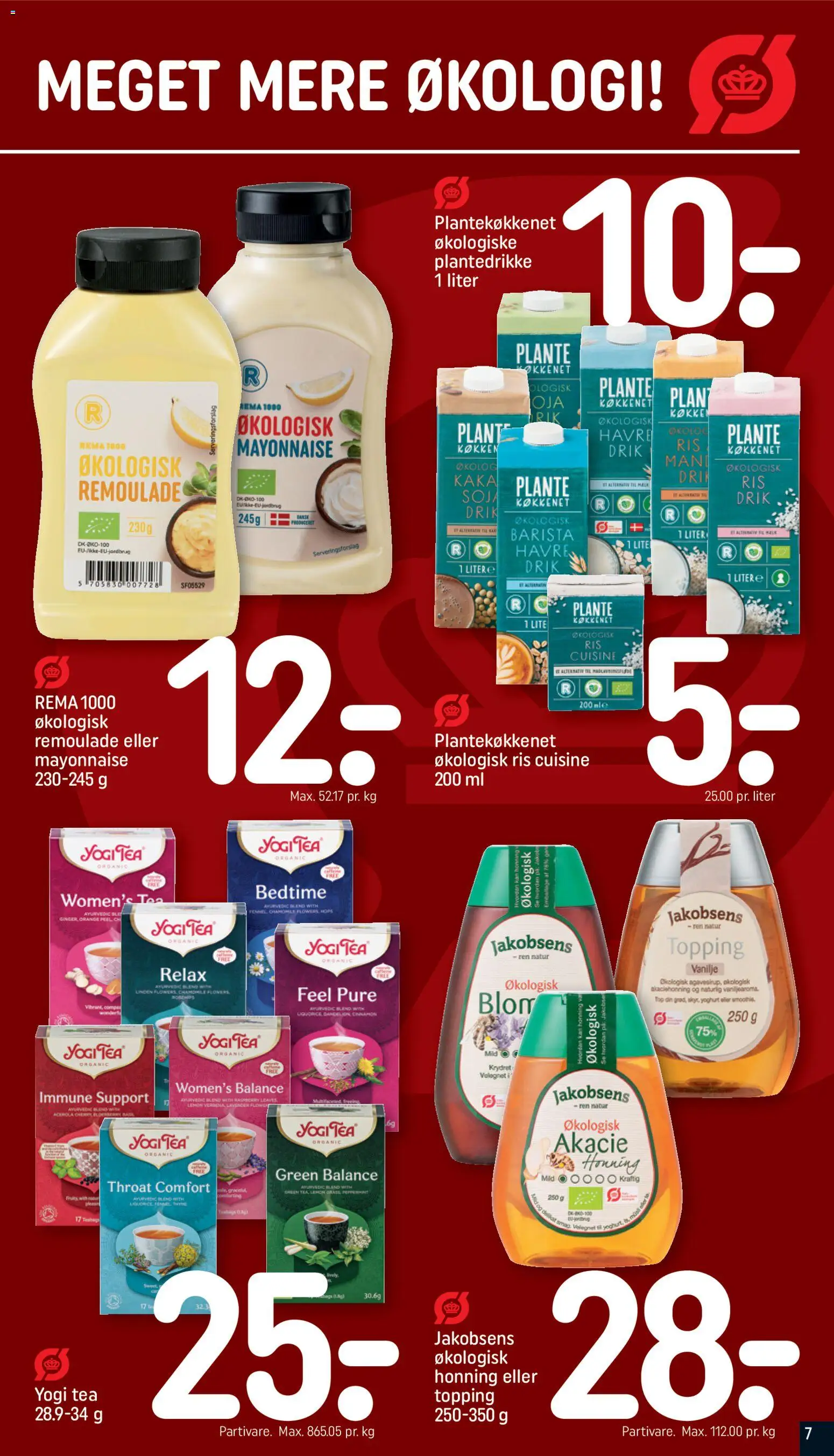 Rema 1000 tilbudsavis – gyldig fra 18.01.2026 | Side: 7 | Produkter: Yoghurt, Remoulade, Honning, Vanilje