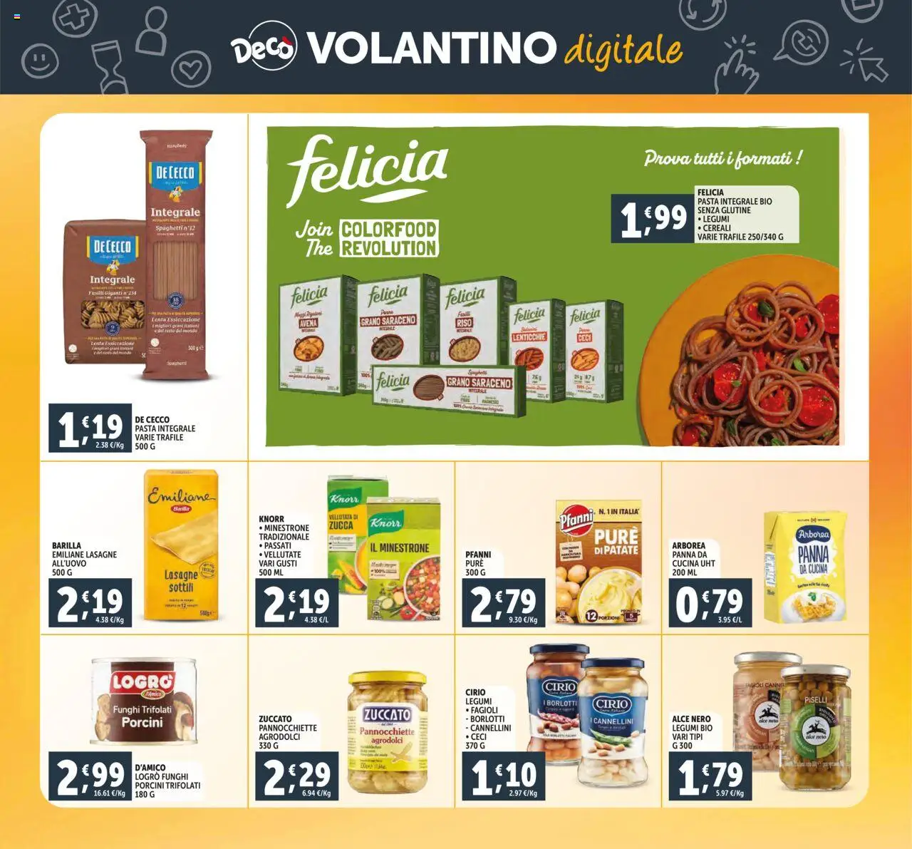 Volantino Decò del 16.10.2025 | Pagina: 26 | Prodotti: Riso, Fagioli, Pasta, Fusilli