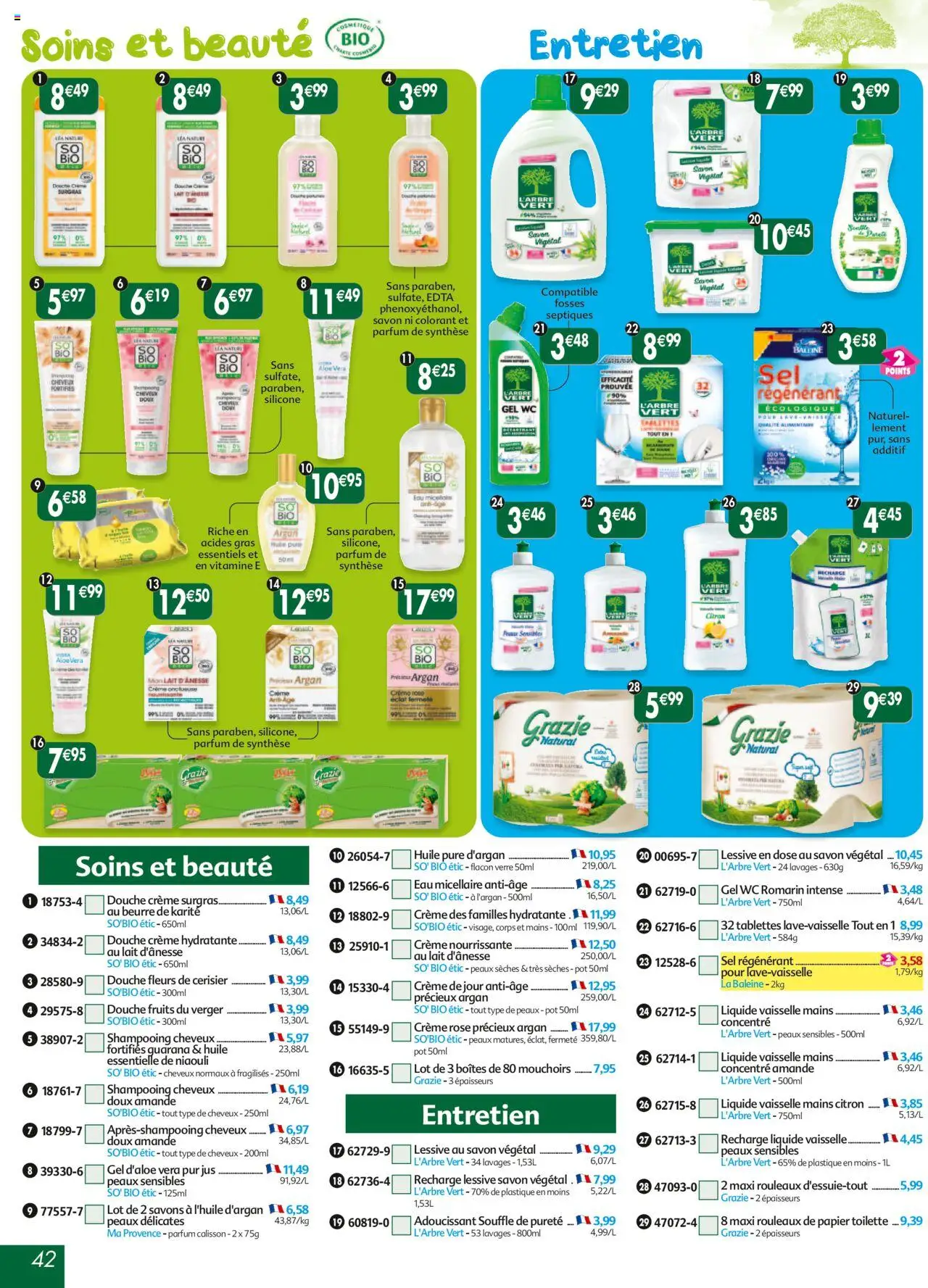 {H1} | Page: 42 | Produits: Amande, Beurre de karité, Beurre, Huile