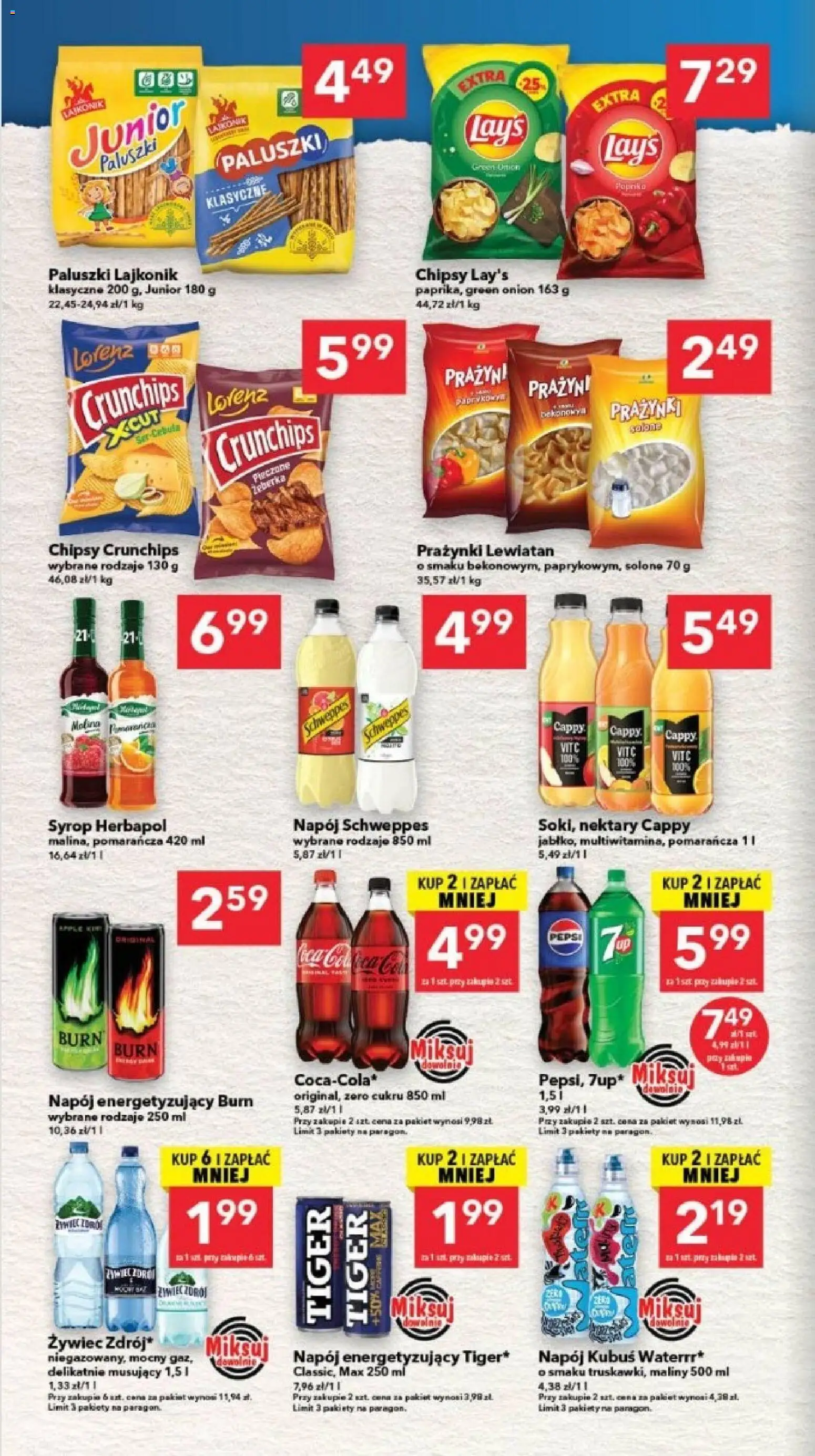 Lewiatan gazetka - Gdańsk od 29.01.2026 | Strona: 6 | Produkty: Syrop, Pepsi, Paluszki, Ser