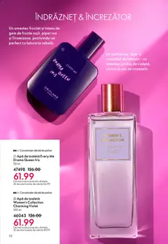 Ofertele Oriflame valabile de la 23.12.2025 | Pagină: 72 | Produse: Parfum, Apă de toaletă, Gem, Fructe