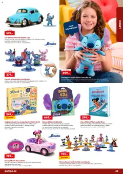 Náhled letáku POMPO katalog Vánoce 2025 od 16.10.2025 | Strana: 65 | Produkty: Hra, Baterie, Plyšák, Stitch