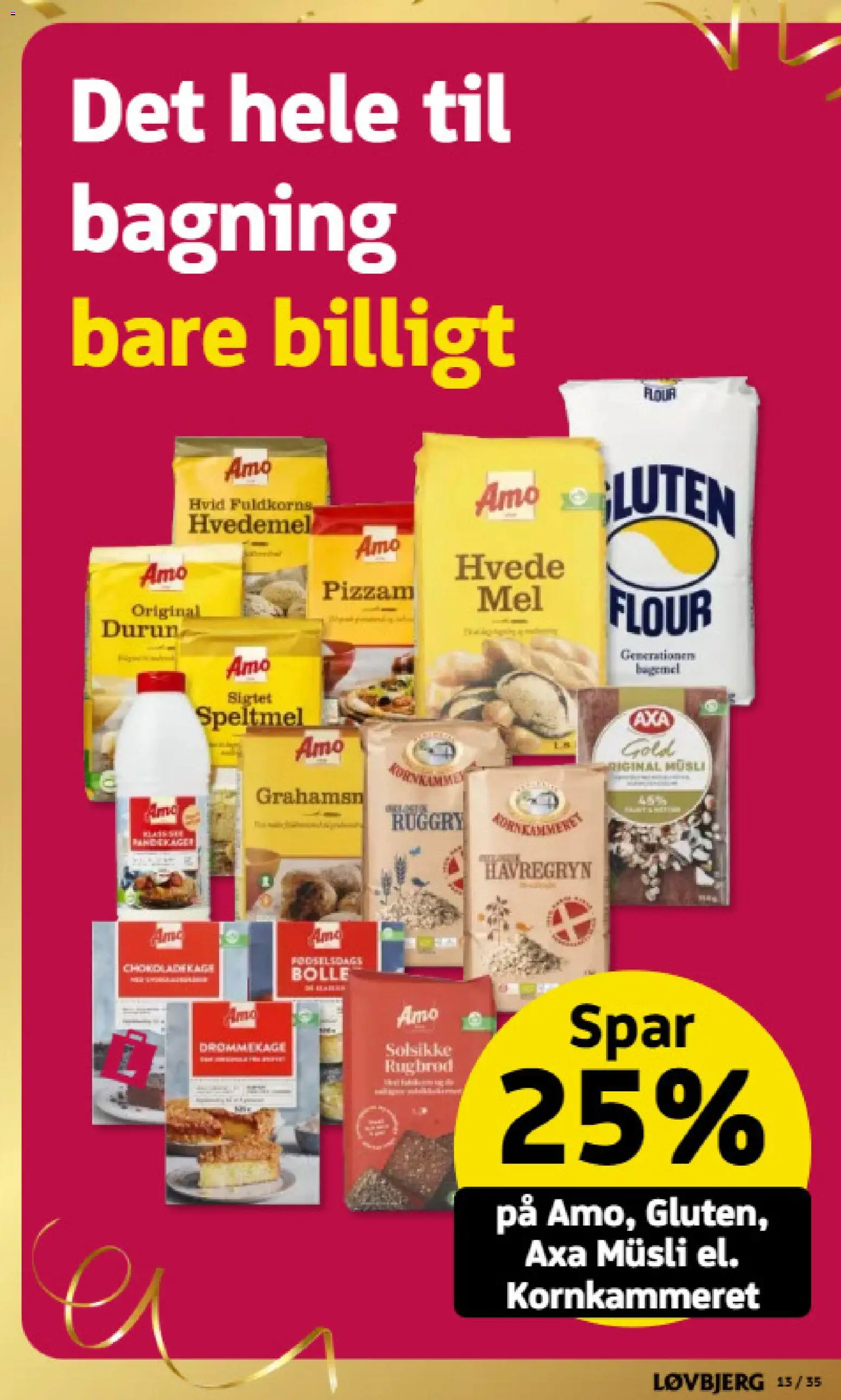 Løvbjerg tilbudsavis – gyldig fra 02.01.2026 | Side: 13 | Produkter: Hvedemel, Müsli, Havregryn, Rugbrød