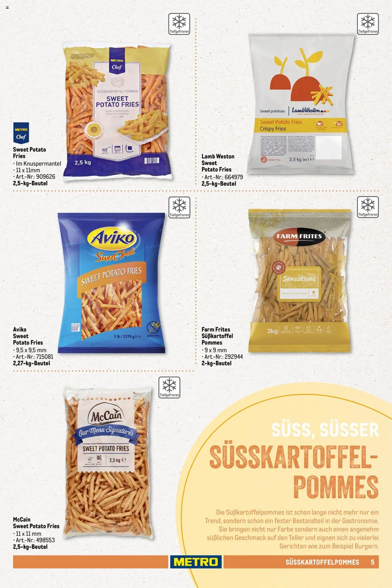 Metro - Pommessortiment – gültig ab 01.03.2025 | Seite: 5 | Produkte: Pommes, McCain