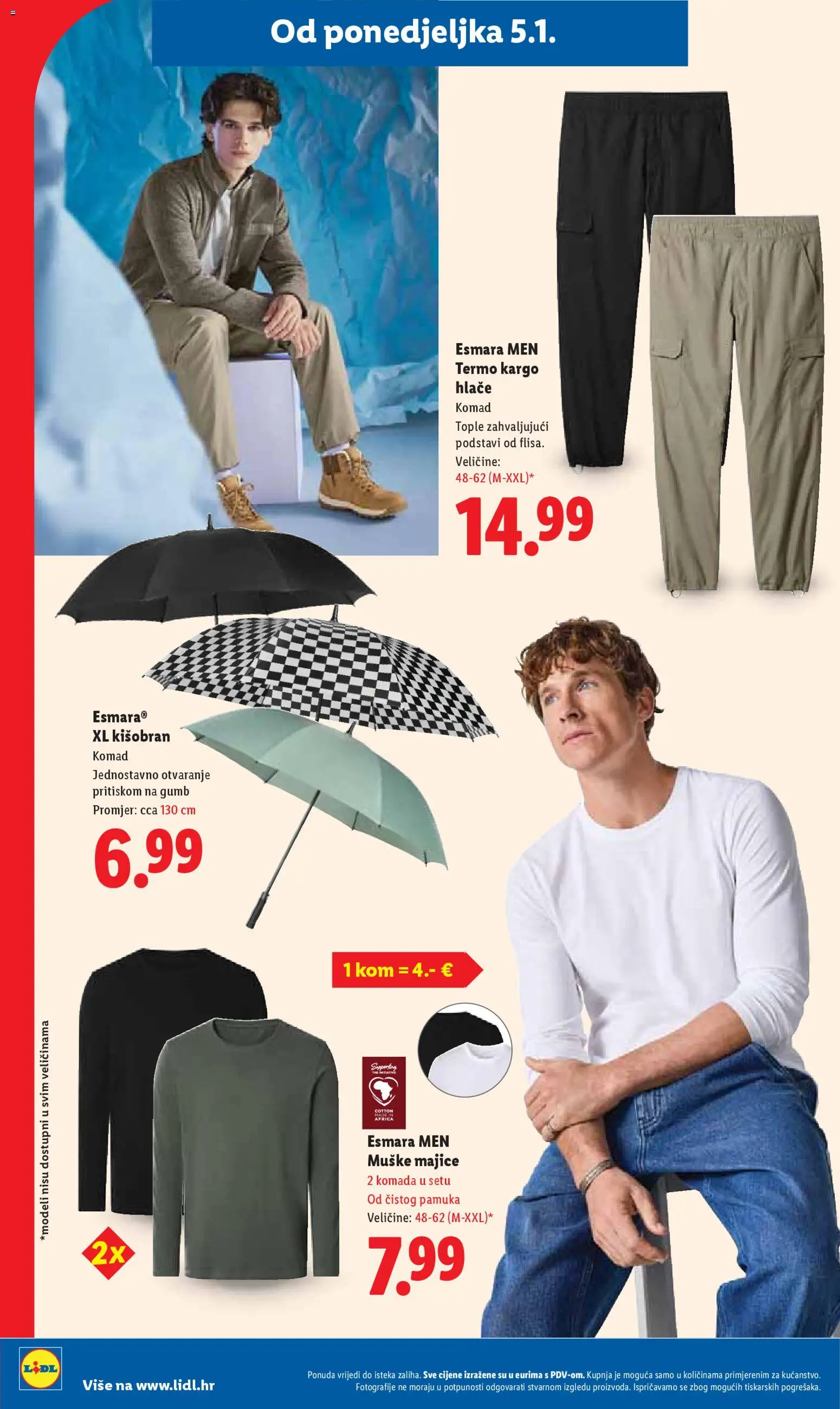 Lidl katalog | vrijedi od 27.12.2025 | Stranica: 82 | Proizvodi: Hlače, Kišobran