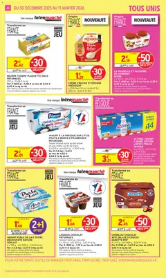 Intermarché - Prévisualisation de CRÈME FRAICHE ET ÉPAISSE PRÉSIDENT, Crème fraiche et épaisse à 25% Mat. Gr sur produit fini 300 ml valide à partir de 30.12.2025 | Page: 36