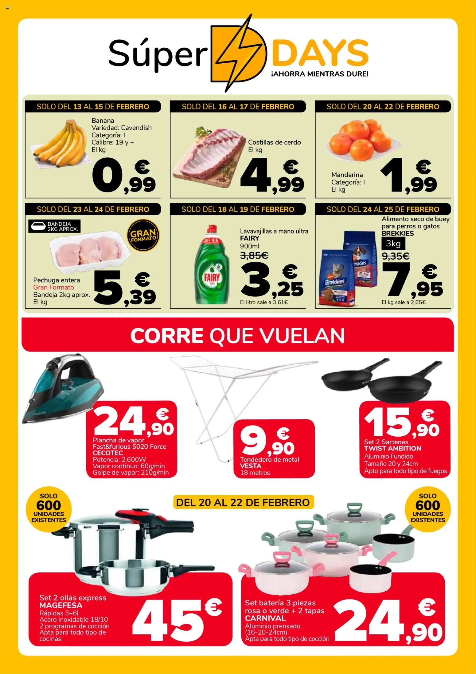 Supeco folleto │ válido desde el 12.02.2026 | Página: 3 | Productos: Lavavajillas, Plancha, Bandeja, Batería