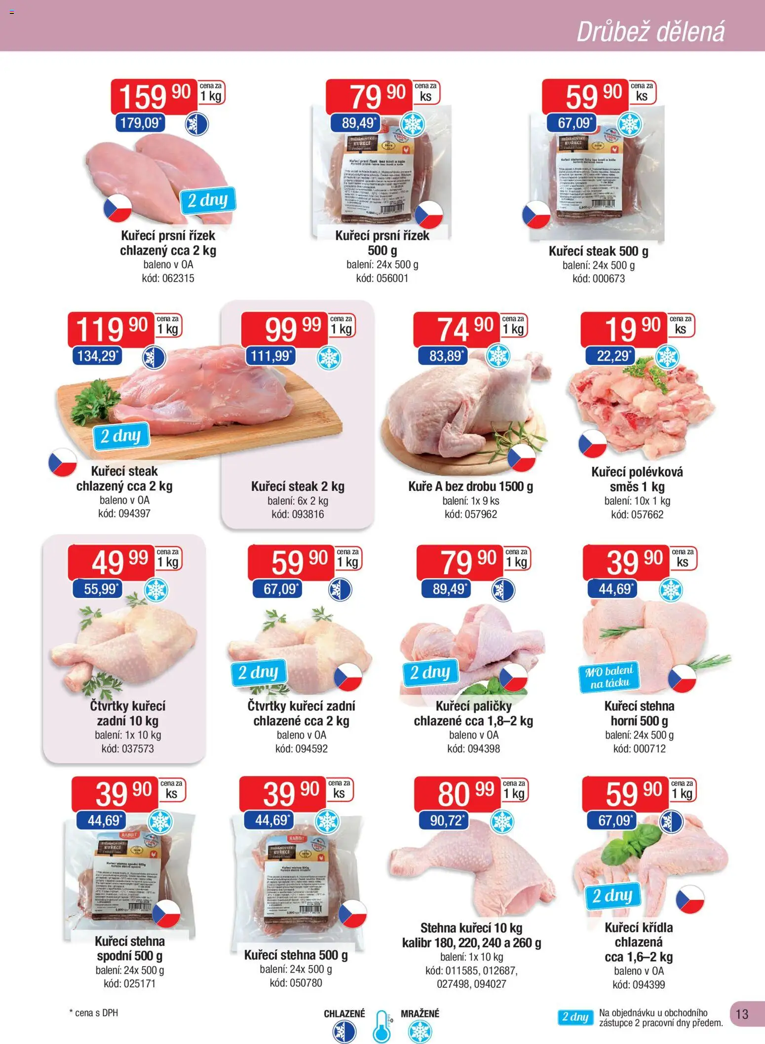 Astur & Qanto leták - Velkoobchod fresh 12/2025 od 01.12.2025 | Strana: 13 | Produkty: Steak, Kuřecí Křídla, Kuře, Kuřecí paličky