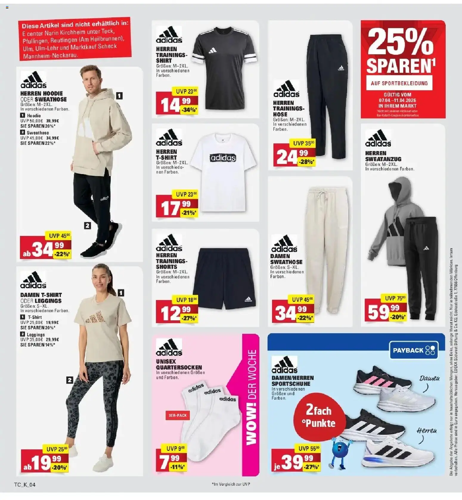 E center Prospekt Kirchheim-Teck	 – gültig ab 05.04.2026 | Seite: 60 | Produkte: Shirt, Sweathose, Hoodie, Hose