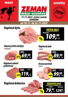 Náhled letáku Prodejny Zeman leták - Dačice od 18.11.2025