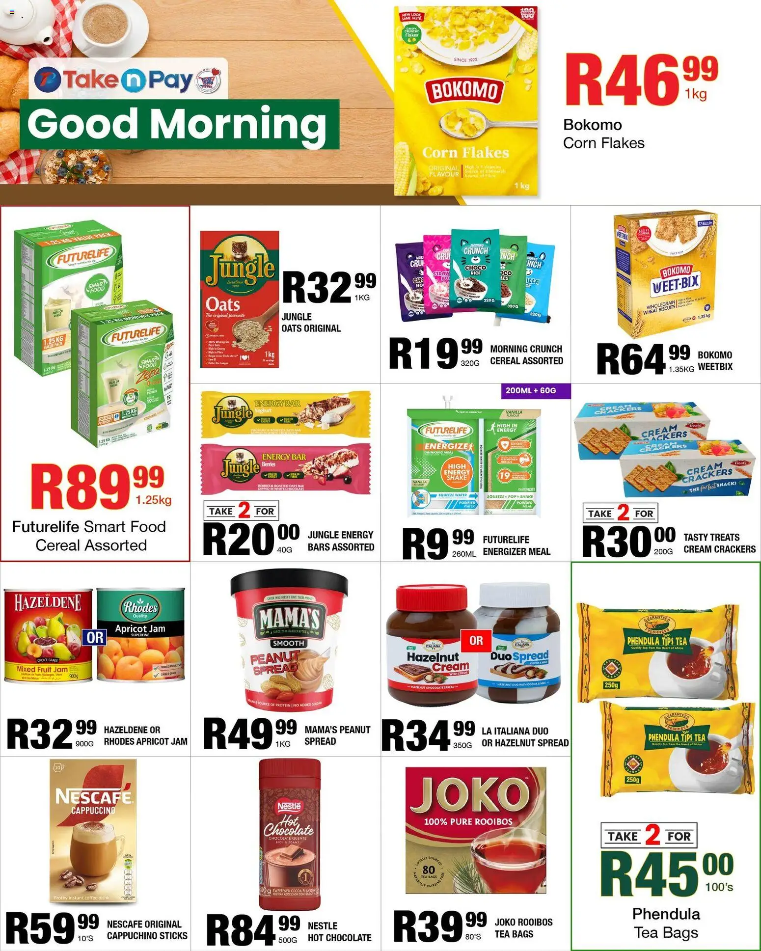 New Take n Pay catalogue – valid from 03.11.2025 | Page: 10 | Products: Corn, Detergente líquido, Chocolate, Rice