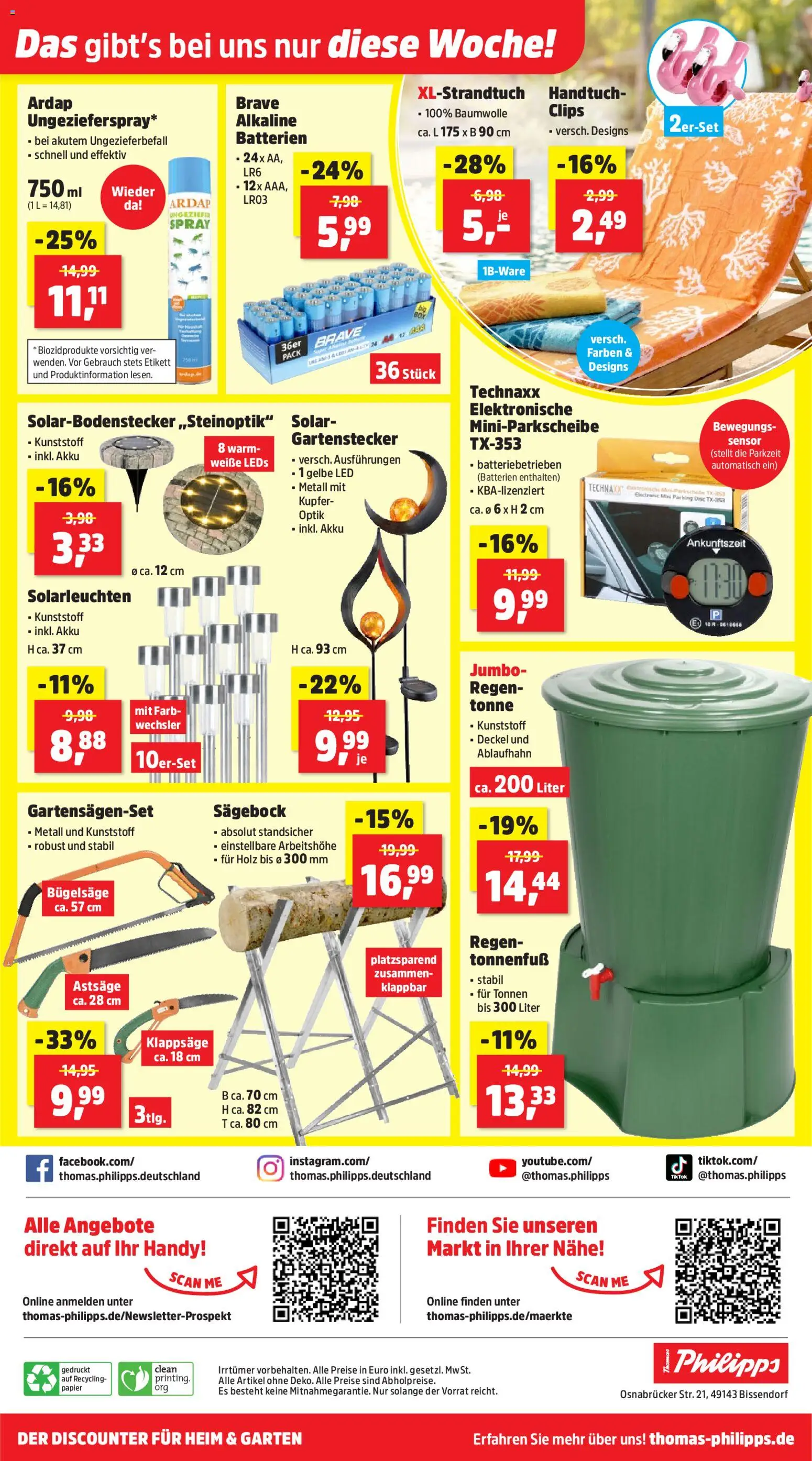 Thomas Philipps Prospekt – gültig ab 23.03.2026 | Seite: 22 | Produkte: Batterien