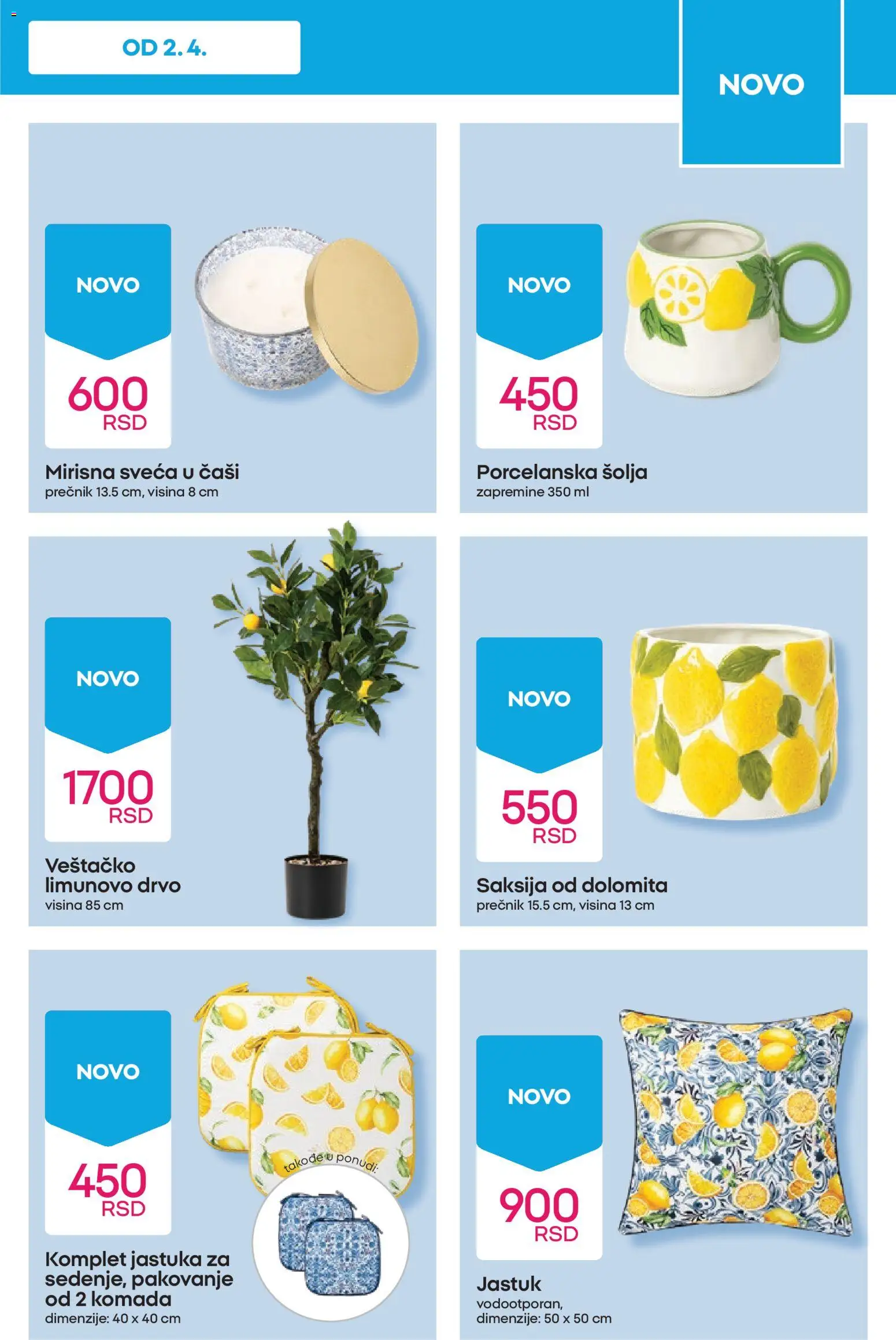 Pepco katalog - važi od 09.04.2026 | Strana: 7 | Proizvode: Jastuk, Saksija, Pakovanje, Šolja