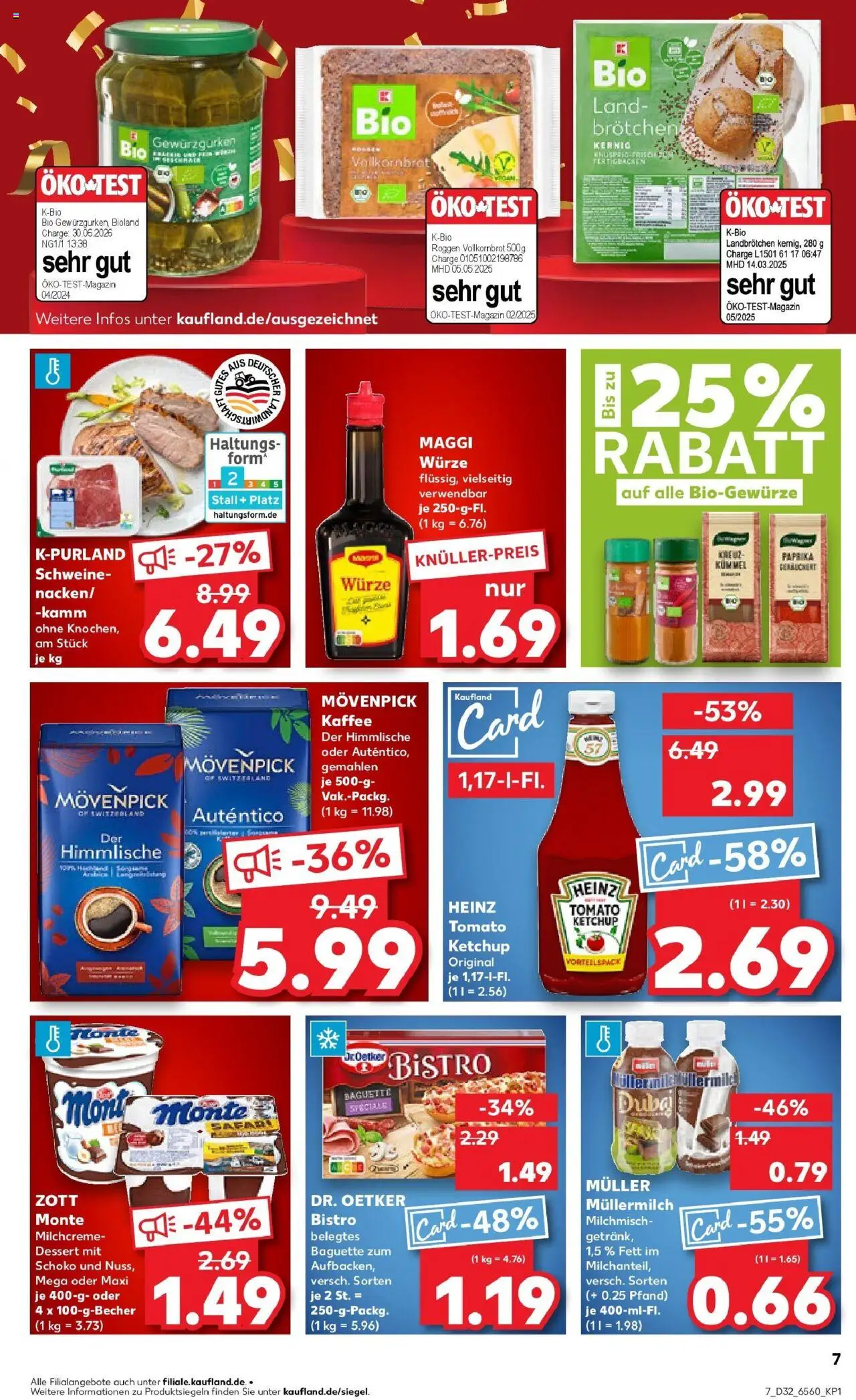 Kaufland prospekt Dorsten	 - gültig ab dem 07.08.2025 | Seite: 7 | Produkte: Maggi, Kaffee, Paprika, Müllermilch