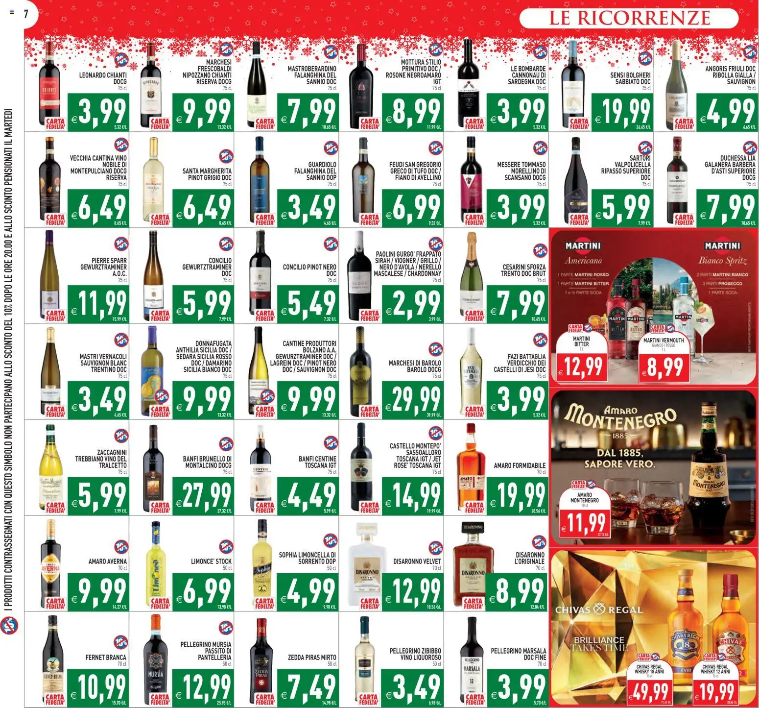 Volantino PIM Supermercati del 16.12.2025 | Pagina: 7 | Prodotti: Prosecco, Whisky, Vino, Amaro