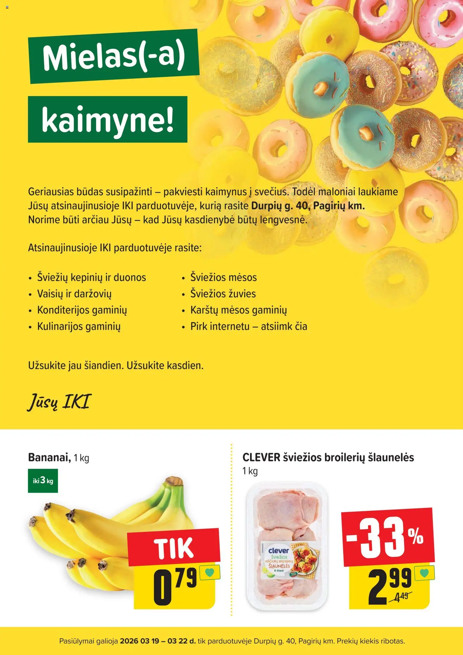 IKI akcijos nuo 19.03.2026 | Puslapis: 2 | Prekių: Viščiukų