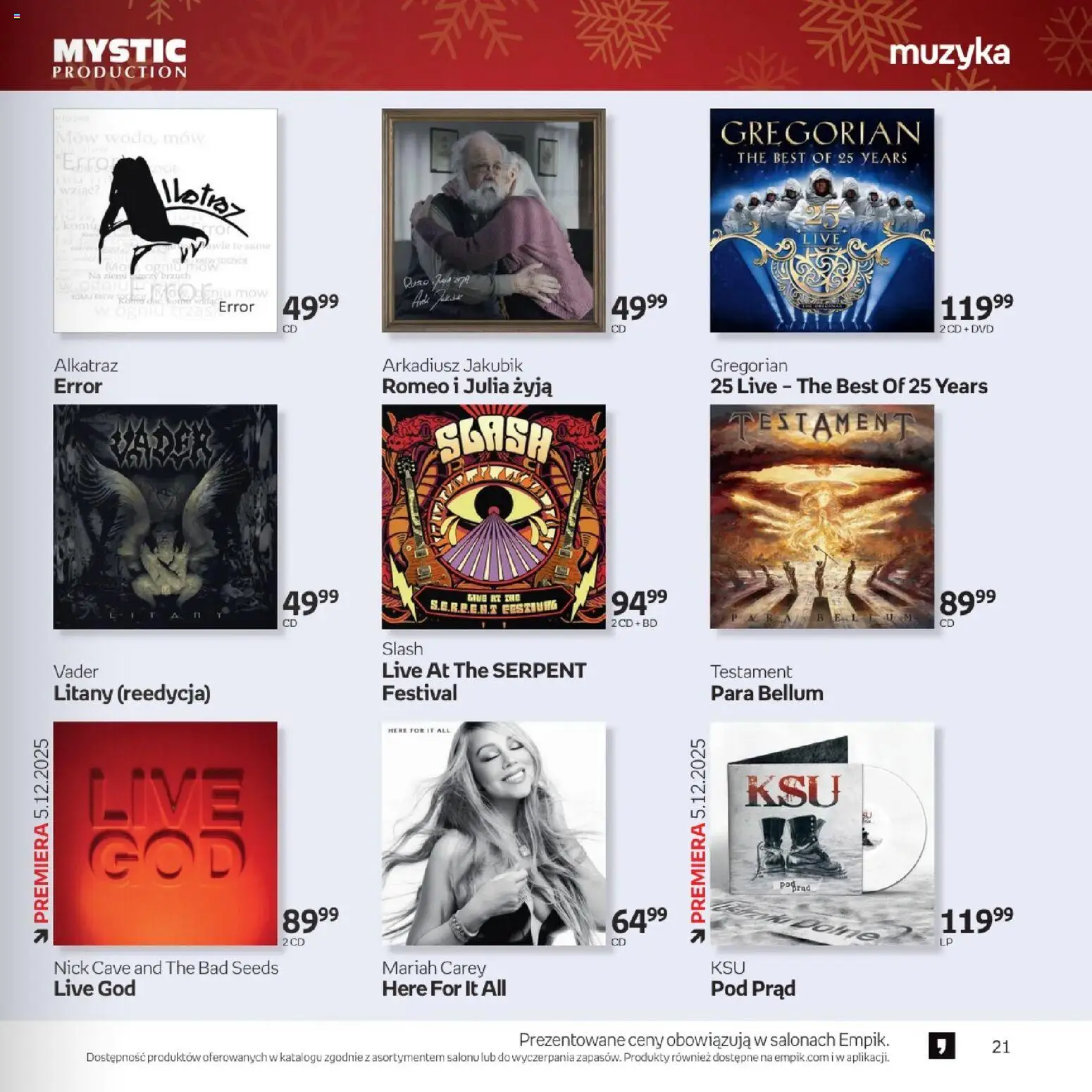 Empik promocje - Xmas Muzyka od 26.11.2025 | Strona: 21 | Produkty: Por