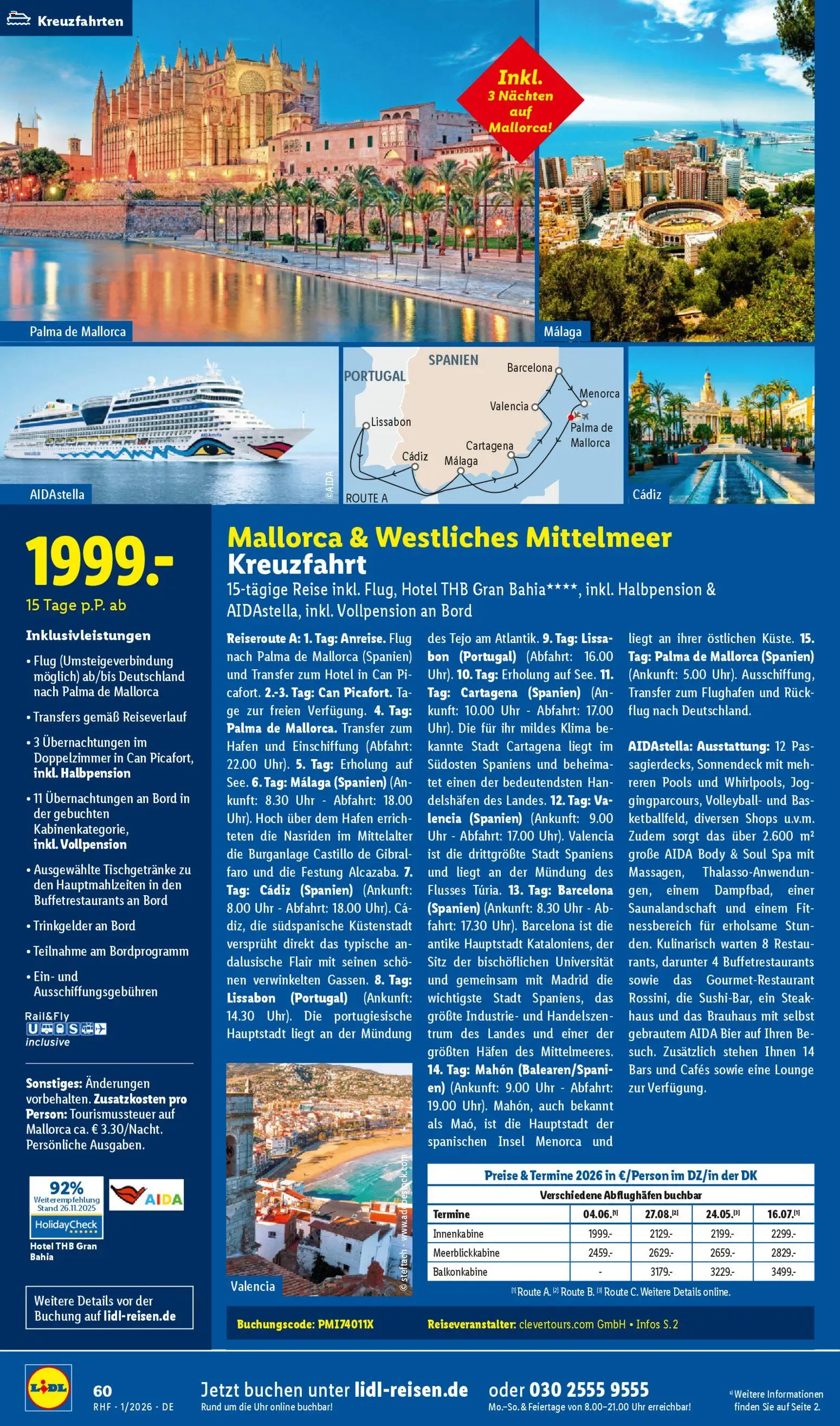 Lidl Reisen Prospekt 	 – gültig ab 29.12.2025 | Seite: 60 | Produkte: Bier, Volleyball, Steak, Uhr