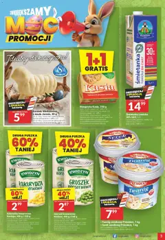 Pogląd oferty "Twój Market gazetka" - ważna od 01.04.2026 | Strona: 3 | Produkty: Karta, Groszek, Margaryna, Warzywa