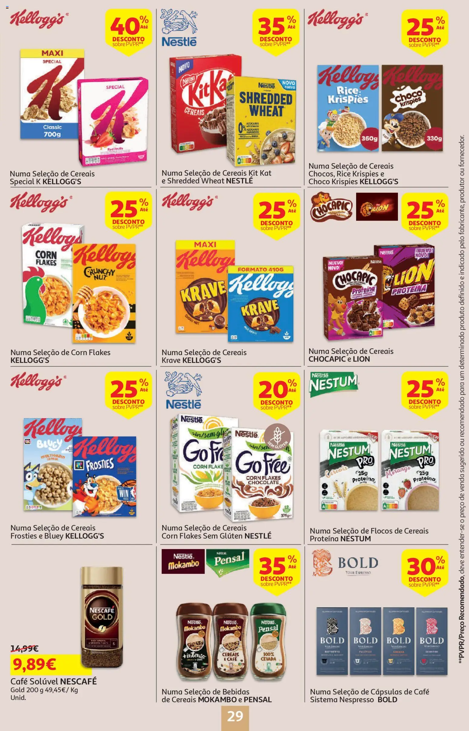 Auchan - Páscoa │ válido de 13.03.2026 | Página: 29 | Produtos: Nespresso, Café, Chocolate, Cereais