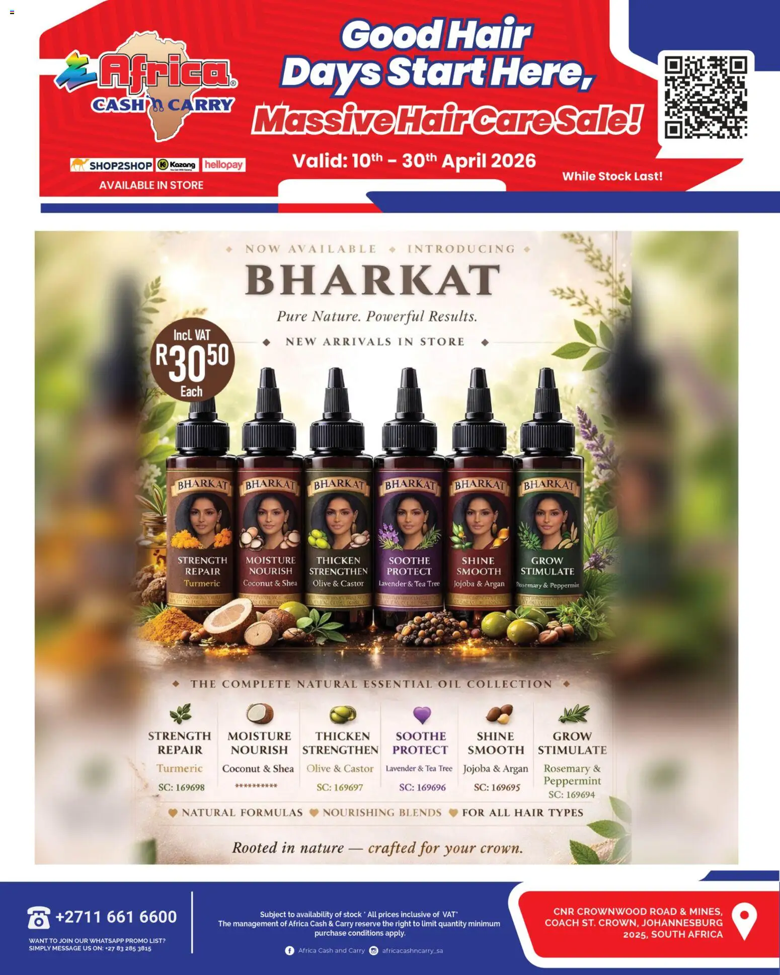 New Africa Cash & Carry catalogue – valid from 10.04.2026 | Page: 2 | Products: Oil, Tea, Stock