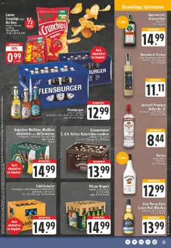 Edeka prospekt Bocholt - Holtwick	 - gültig ab dem 20.07.2025 | Seite: 21 | Produkte: Jägermeister, Lorenz crunchips, Vodka, Veltins