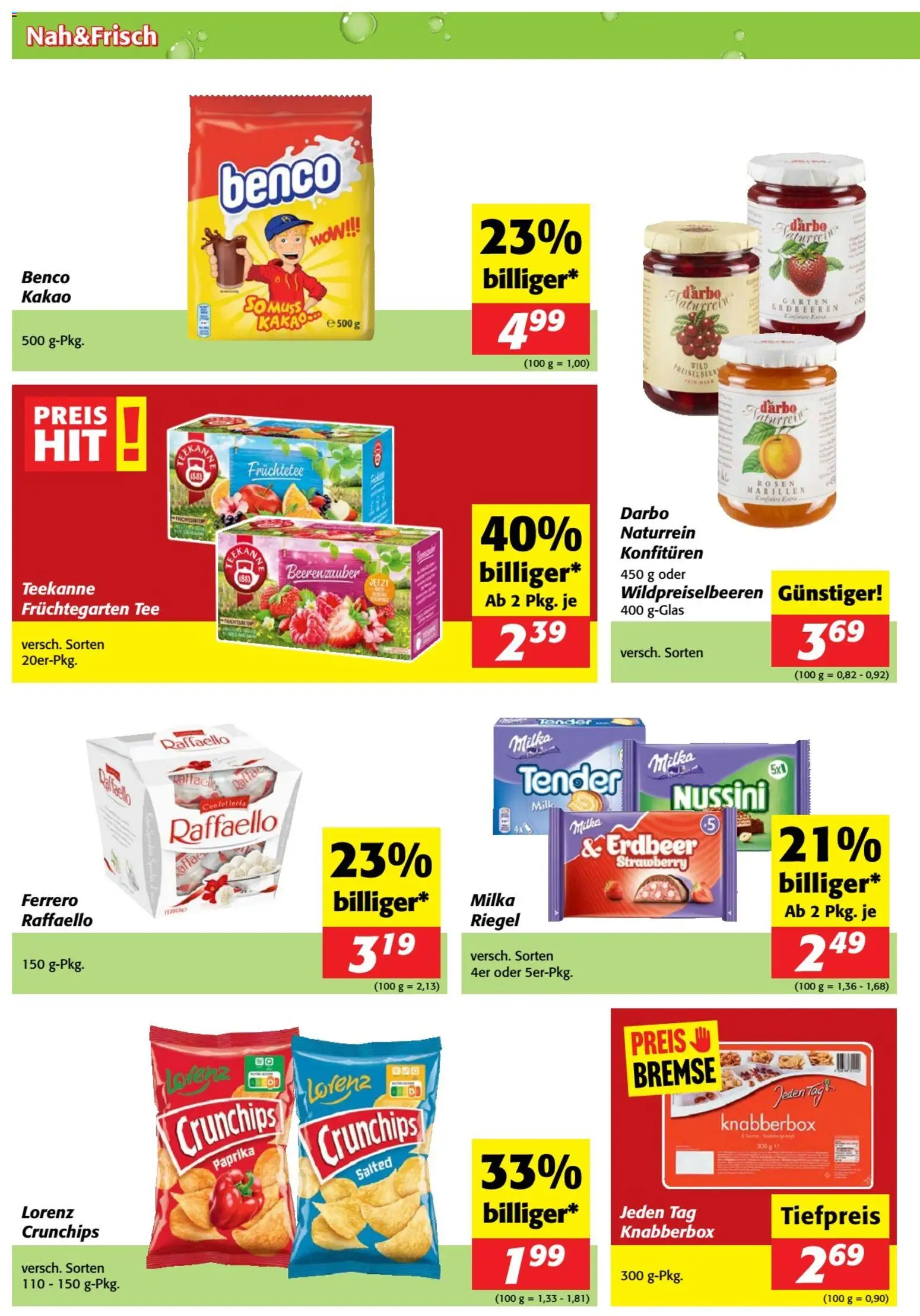 Nah und Frisch Flugblatt gültig ab 28.01.2026 | Seite: 6 | Produkte: Erdbeeren, Tee