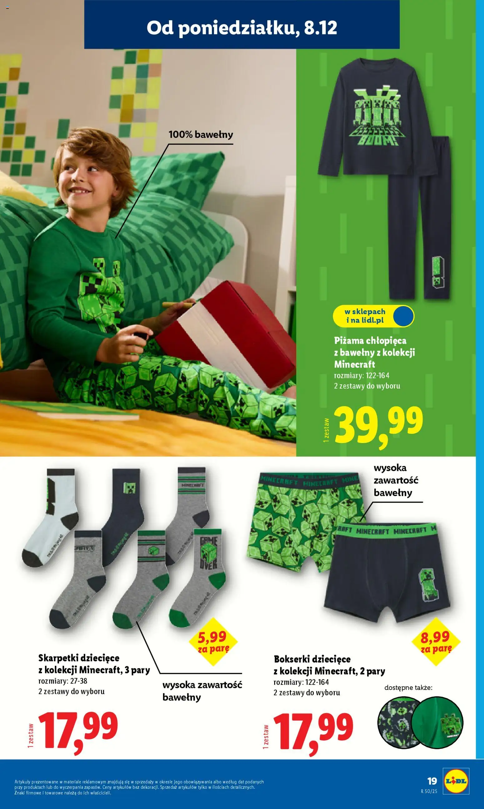 Lidl Katalog od 08.12.2025 | Strona: 25 | Produkty: Piżama, Bokserki, Skarpetki